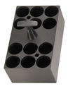 This aluminium is meant for the heated transport of up to 20 microtiter plates