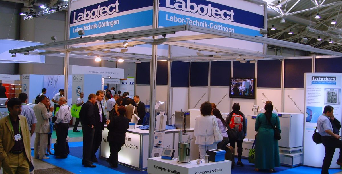 Booth of Labotect with different products of the GmbH.