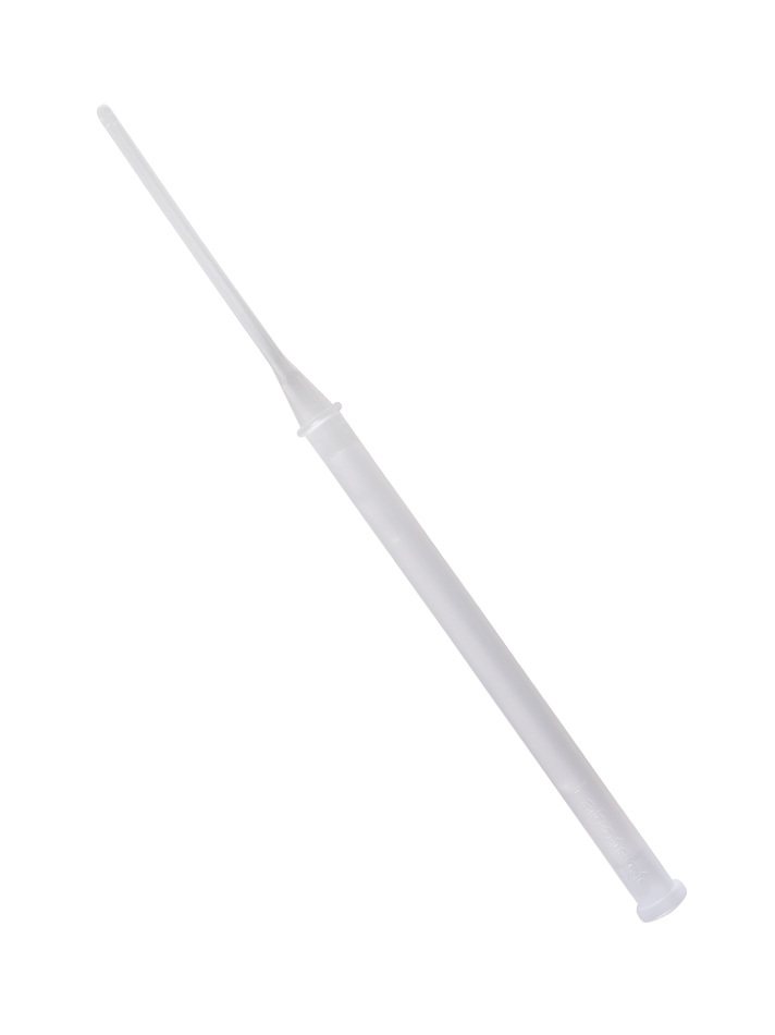 The light insemination catheter has a perfectly rounded catheter tip with lateral openings.