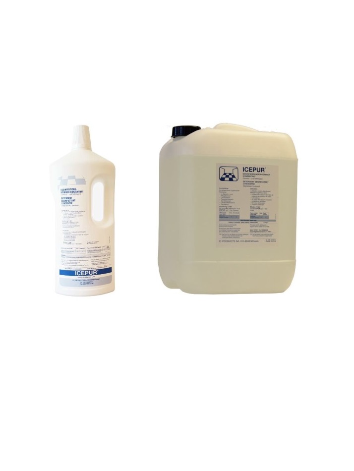 Labotects disinfectant cleaner concentrate is available in different versions: as bottle or canister.